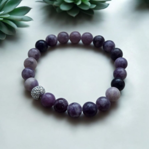 Bracelet en pierres naturelles - Lépidolite